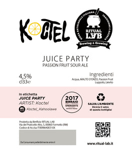 Juice Party vol.1 Passion fruit - Box 6 x 0,33l
